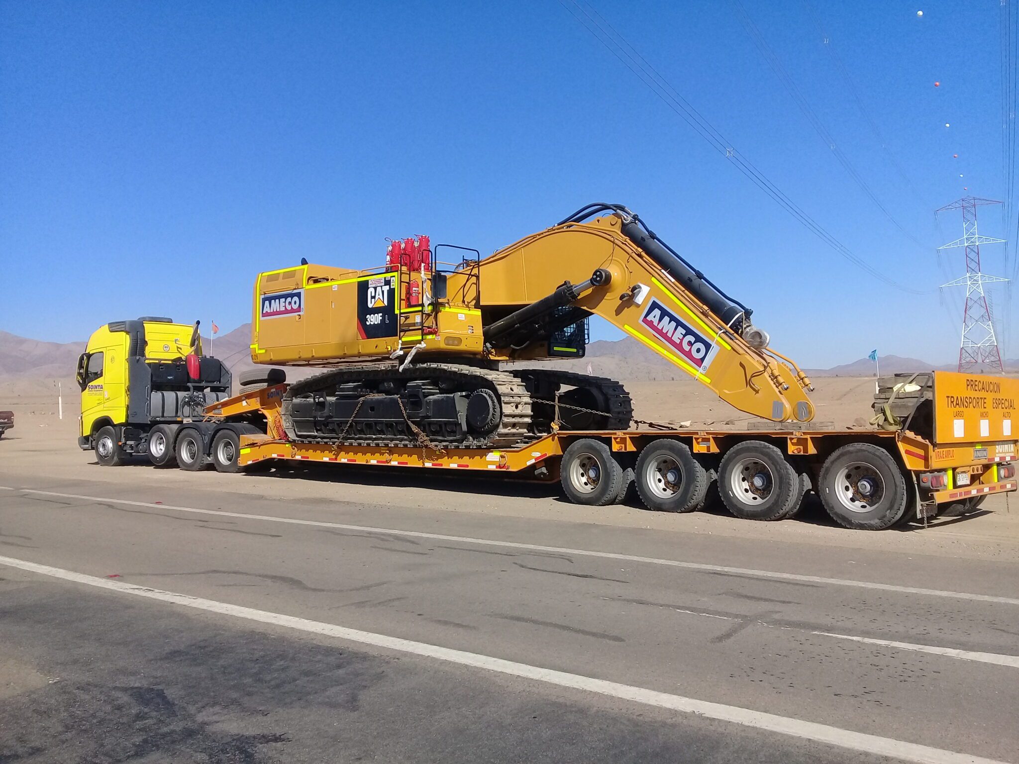 Servicio de transporte de carga Sointa Chile