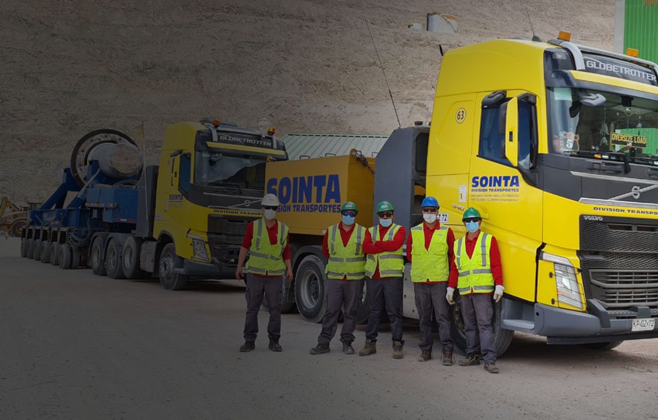 Servicio de transporte de carga Sointa Chile