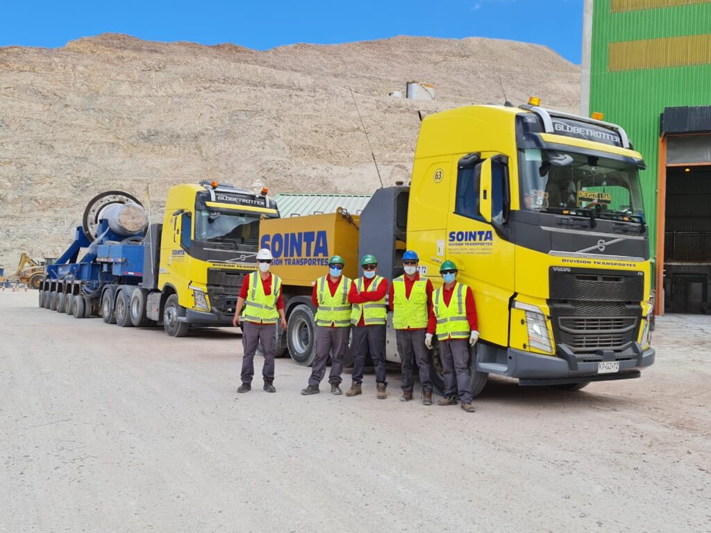 Servicio de transporte de carga Sointa Chile