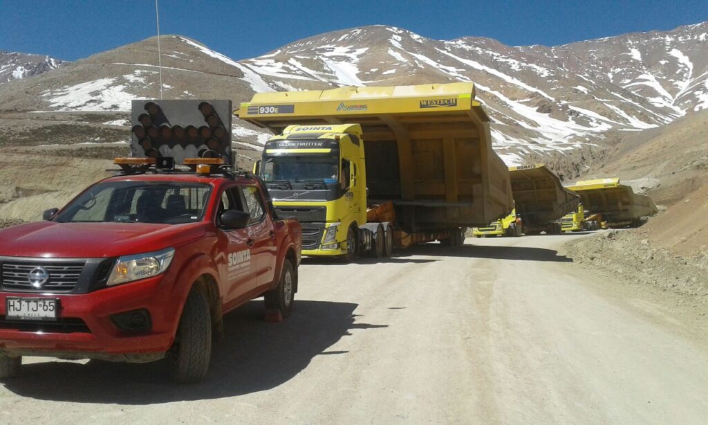 Servicio de transporte de carga Sointa Chile